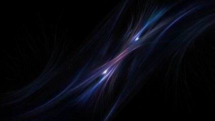 Fototapeta premium Abstract Artistic Visualization of Dark Matter and Cosmic Gravitational Energy