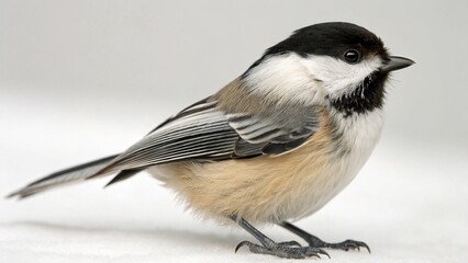 Fototapeta premium Chickadee on studio background