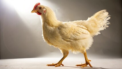 Chicken on studio background
