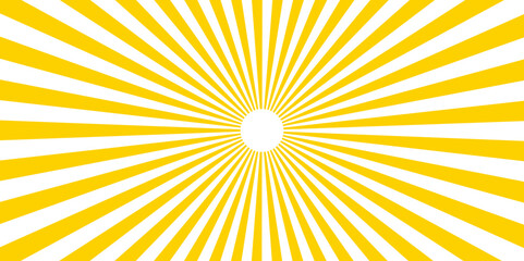 Radiating Stripes in Orange, and Magenta. Summer spiral seamless retro vintage burst sunrise vector wallpaper design. Party invitation, carnival circus ticket ray pattern, stripped vector background.