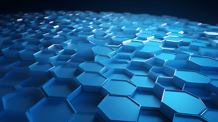 Fototapeta premium Futuristic Medical Tech in Hexagon Style 