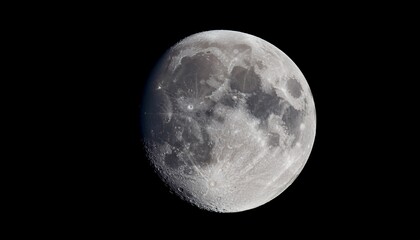 Obraz premium round moon isolated on transparent background