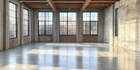 Empty event space, warehouse