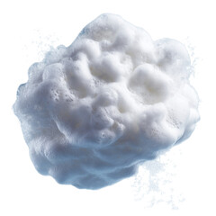 Soap foam isolated on transparent background (2)