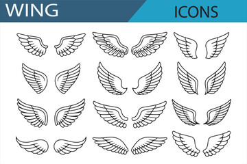 Unique Wing Illustrations for Flight, Spiritual, and Fantasy Themes