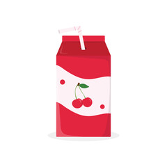 Cherry Juice Icon Vector Design.