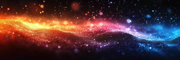 Obraz premium Colorful cosmic nebulae swirling through space