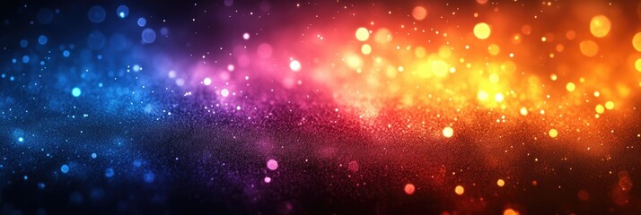 Fototapeta premium Colorful abstract background with glowing particles
