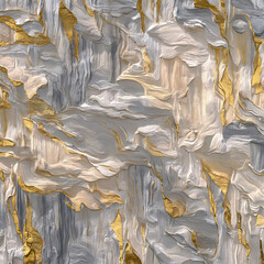 Gold and Marble: An elegant seamless abstract artwork featuring the fluid movement of a luxury pattern in gold and grey, evoking feelings of sophistication.