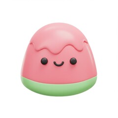 Cute Pink Watermelon Shaped Jelly Dessert