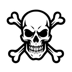 Vector Skull and Crossbones Illustration