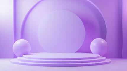 Obraz premium abstract empty light gradient purple studio room background for product.