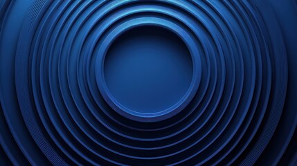 Deep blue concentric circles