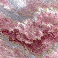 Abstract Rose Cloudscape: A mesmerizing abstract cloudscape in delicate rose hues with a touch of gold, perfect for adding a touch of elegance and luxury to any design. 
