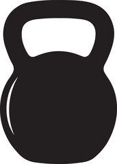 WebKettlebell silhouette, Kettlebell Silhouette Vector, Kettlebell vector icon, Strength training equipment