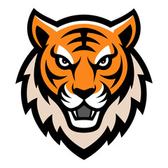 Obraz premium Tiger head mascot logo design vector