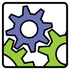 The image you provided appears to show a graphical representation of gears or cogs, typically symbolizing settings, engineering, mechanical systems, or automation. Based on the visual, here are a few 