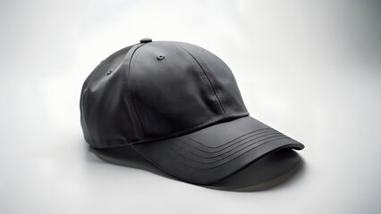 Flat Lay Black Dad Hat Curved Brim