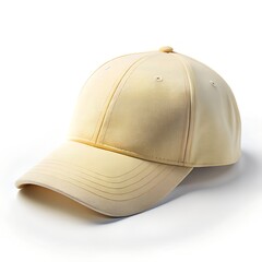 Fototapeta premium Pale Yellow Cap Mockup Friendly Lighting