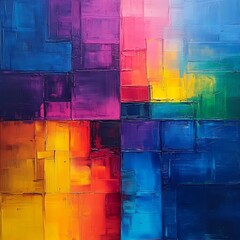 Chromatic Abstraction: An Exploration of Color Gradients and Rectangular Forms