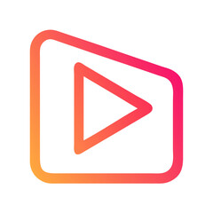 Play Button Icon in Bold Vector Style for Media and Streaming Design, Bold Play Icon, Vector Play Button, Media Control Symbol, Play Graphic Design