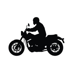 Fototapeta premium Creating Dynamic Vector Motorcycle Rider Graphics: Designing Modern Transportation Illustrations. 