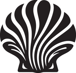 Obraz premium Seashell silhouette icon vector art illustration