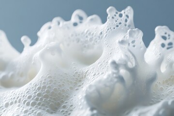 ethereal foam bubbles concept of delicate textures and soothing relaxation