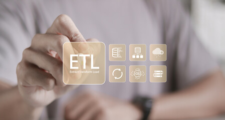 ETL, extract transform load concept. Educational information management system for big database convert.