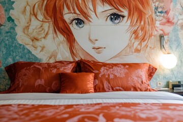 Chic Hotel Suite: Contemporary Room Design Infused with Art Deco Elements and Spacious Comfort