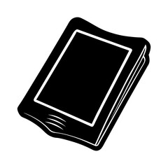 E-reader silhouette vector