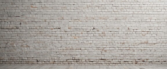 Fototapeta premium Weathered white brick wall, rough texture, aged surface, old wall, aged