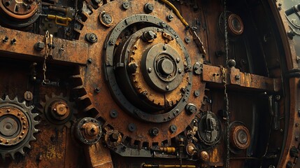 Industrial cogs and gears.
 