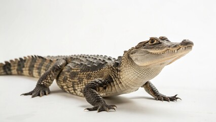 Fototapeta premium Chinese Alligator on studio background 