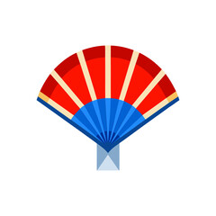 Paper Fan In Flag Colors