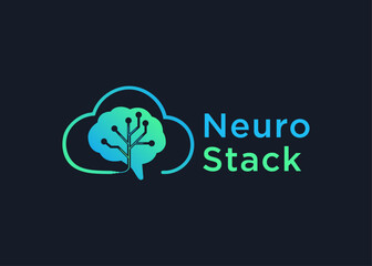 Neuro Stack Tech logo design