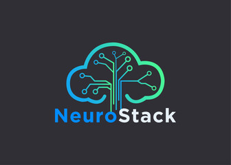 Neuro Stack Tech logo design