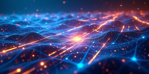 An abstract tech-style background digital noise lines	
