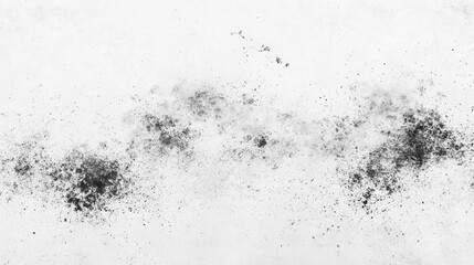 Fototapeta premium Abstract monochrome texture with scattered dark marks.