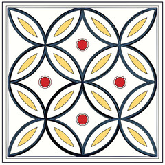 Fototapeta premium simple colourful of Geometric pattern