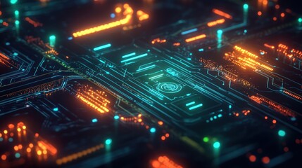 Obraz premium Abstract Circuit Board