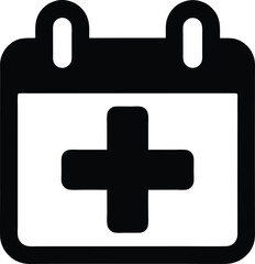 medical appointment calendar icon vector illustration