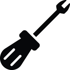 screwdriver repair icon vector illustration