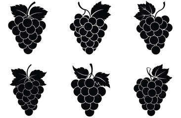 A seamless vector pattern features a ripe collection of grapes, a delicious berry fruit with leaves and vines, perfect for food or wine-themed designs