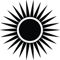 sun rays icon vector illustration
