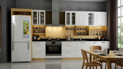 interior of a kitchen