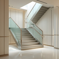 staircase in modern building