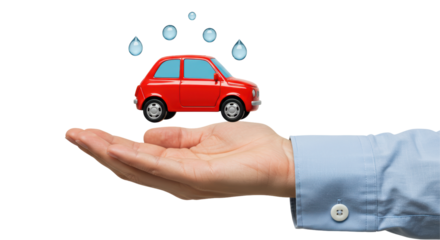 Isolated Car Wash in Hand