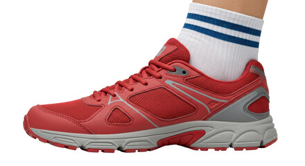 Isolated Red Running Shoe