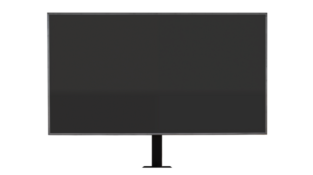 Modern Flat Screen Television Mockup with Transparent Background ideal for presentations and design projects showcasing technology.